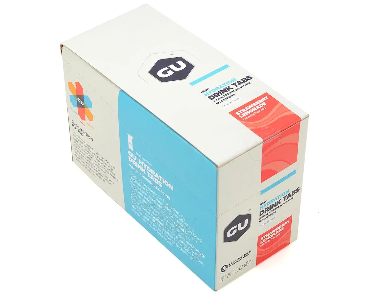 GU Hydration Drink Tablets (Strawberry Lemonade) (8 Tubes) - view 2
